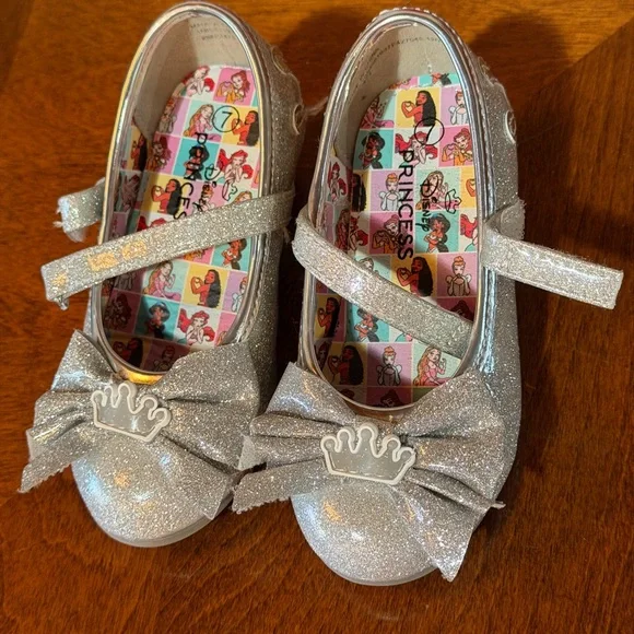 Toddler Disney Princess Mary Jane Heels Silver - Picture 3 of 4